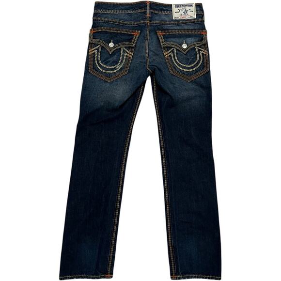 True Religion Mega T Ricky Straight Y2K Jeans - Picture 2 of 8